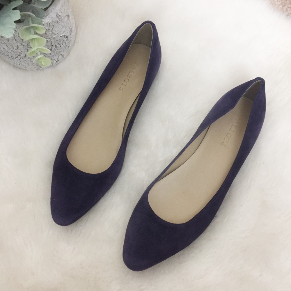 [Talbots] Women's Plum Purple Genuine Suede Leather Flats